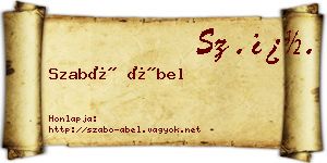 Szabó Ábel névjegykártya